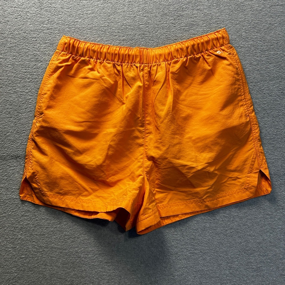 DSG Running Shorts Womens Medium Orange Athletic Pull On Activewear Sporty Nylon